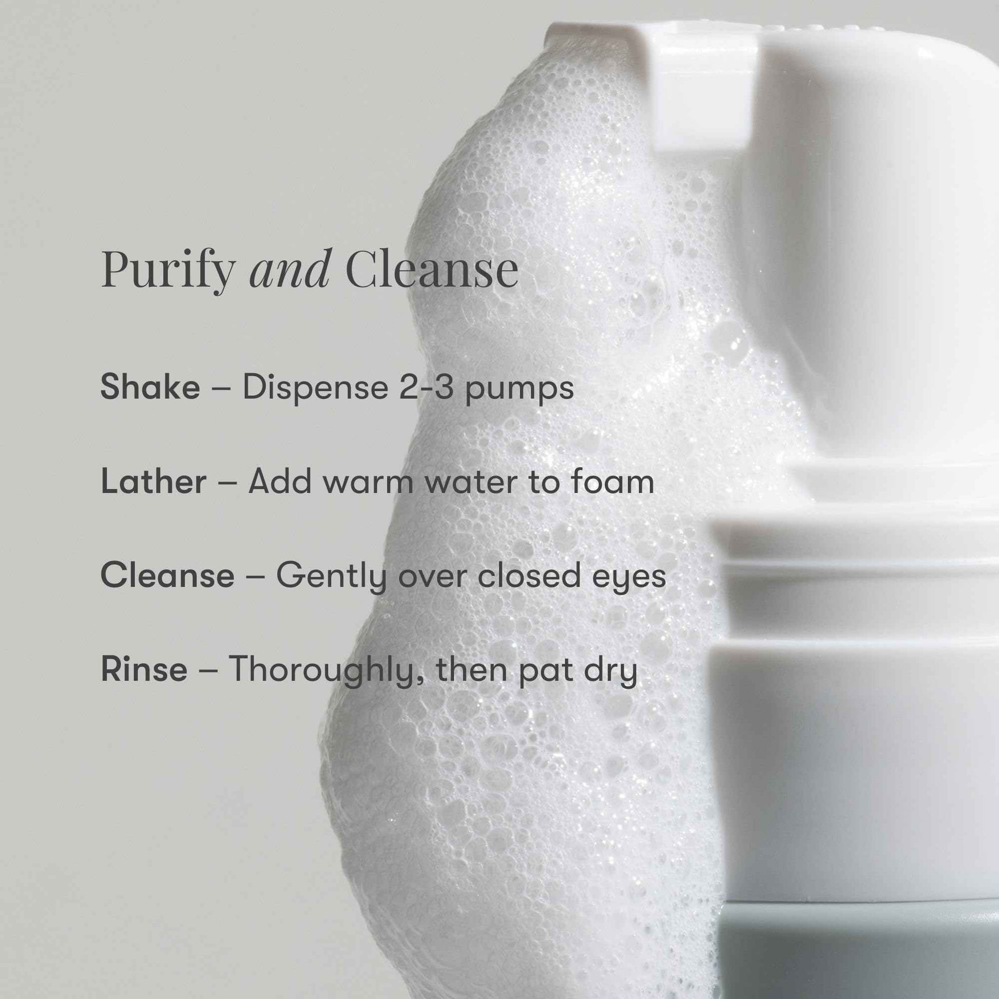 Daily Practice Dr. B Purifying Foam Cleanser - Gentle Eyelid Cleanser & Eyelash Wash for Sensitive & Dry Eyes, Blepharitis Treatment - Ophthalmologist-Created, Paraben/Phthalate/SLS-Free - 2.7 fl oz