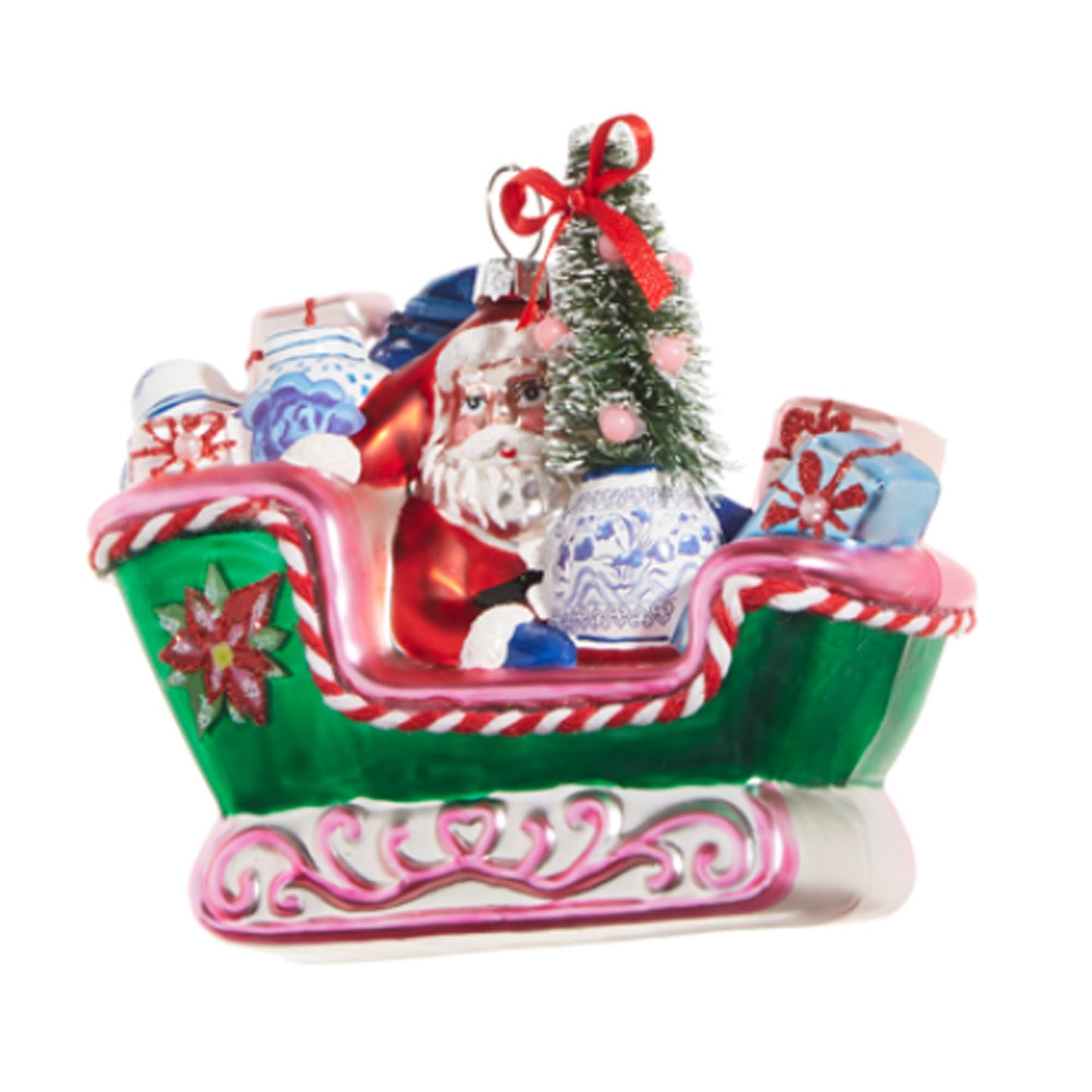 RAZ Imports Chinoiserie Sleigh Ride Ornament,