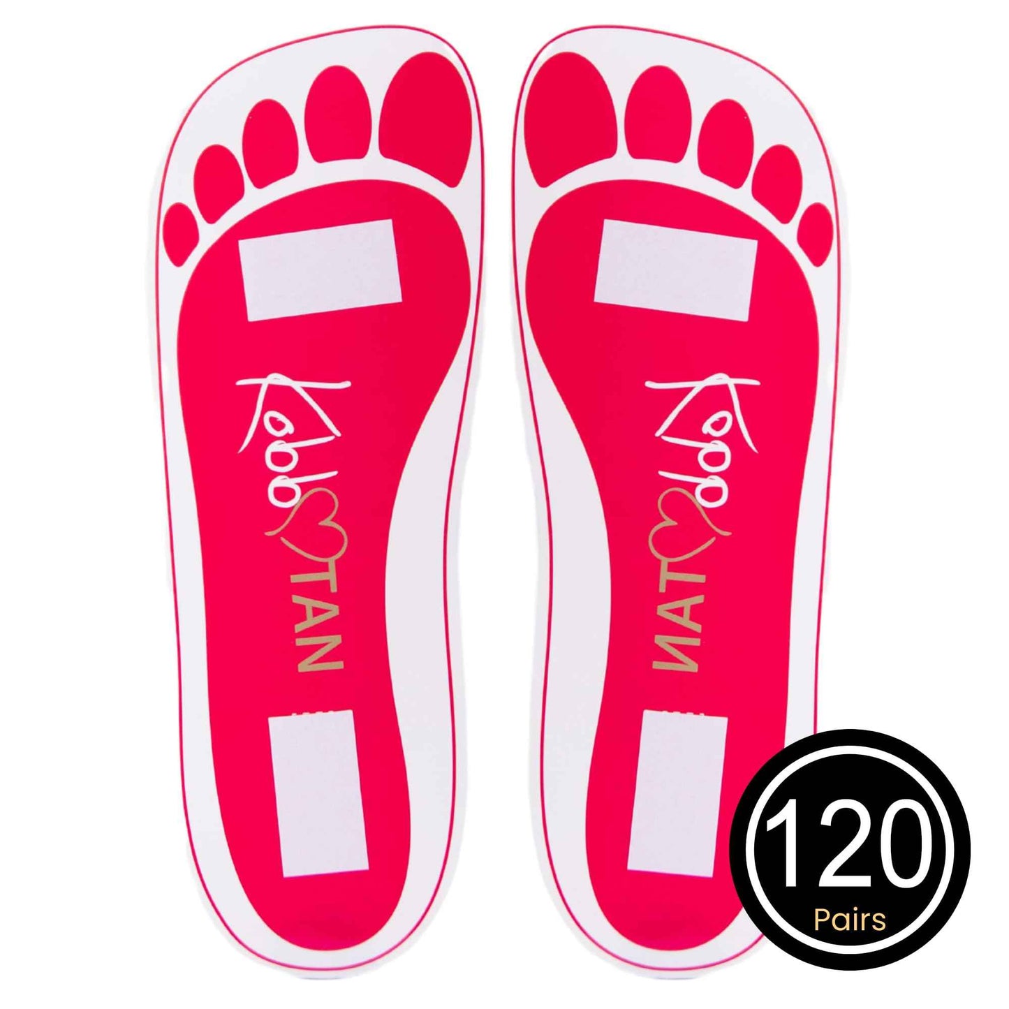 120 Pairs(240feets) Spray Tan Feet Pads Disposable & Economic Feet pads for Spray tanning,Use in Tanning booth,Sunless Tanning at Home or Beauty Salon-Non Slip- Comfortable-Hygienic-Ultra Bronzing