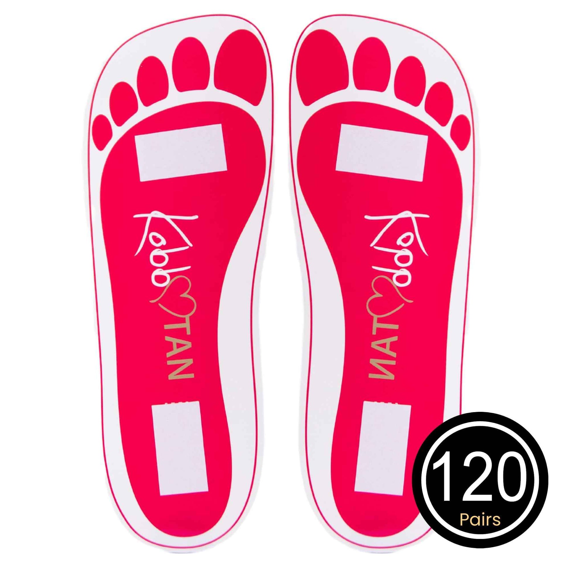 120 Pairs(240feets) Spray Tan Feet Pads Disposable & Economic Feet pads for Spray tanning,Use in Tanning booth,Sunless Tanning at Home or Beauty Salon-Non Slip- Comfortable-Hygienic-Ultra Bronzing