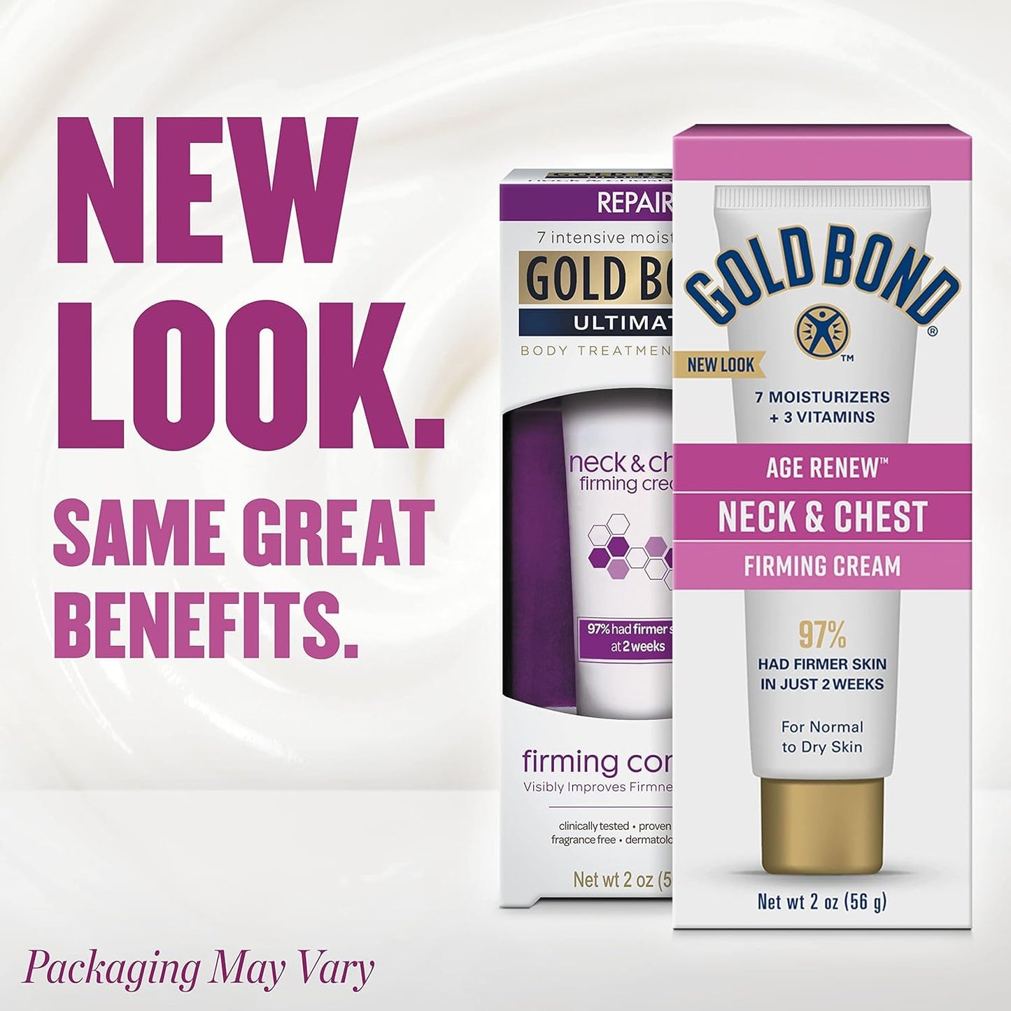 Gold Bond Neck & Chest Firming Cream 2 oz, Clinically Tested Skin Firming Cream (Pack of 2)