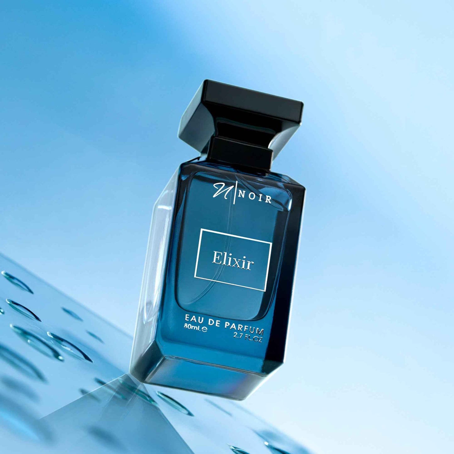 NOIR Elixir – Fresh Spicy Perfume for Men with Lemon, Lavender & Amber Notes | Long Lasting EDP - 80 ml / 2.7 Fl Oz