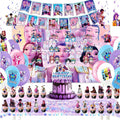 76PCS Demon Hunters Birthday Party Supplies Set | Kpop Theme Decorations