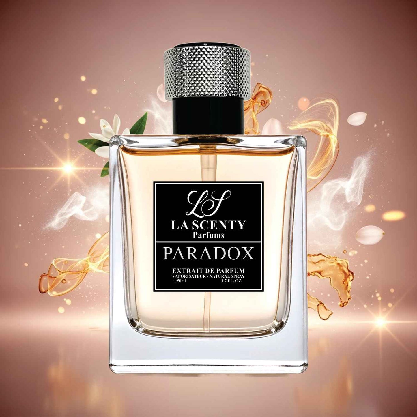 LaScenty Paradox | Comparable to PARADOXE for Women (1.7oz / 50ml) | Extrait de Parfum | Long-Lasting Soft Floral Amber Scent | Signature Feminine Luxury Fragrance