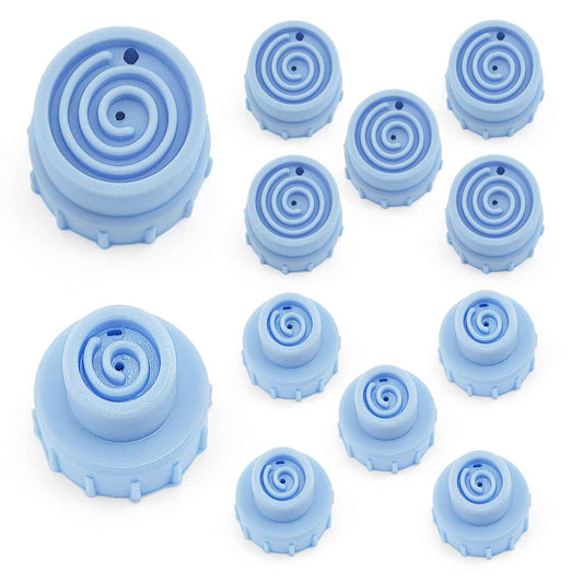 Face Care Skin Beauty Set Spare Parts Water Scrub Silicone Tips (12 pcs Small and Large Vortex)