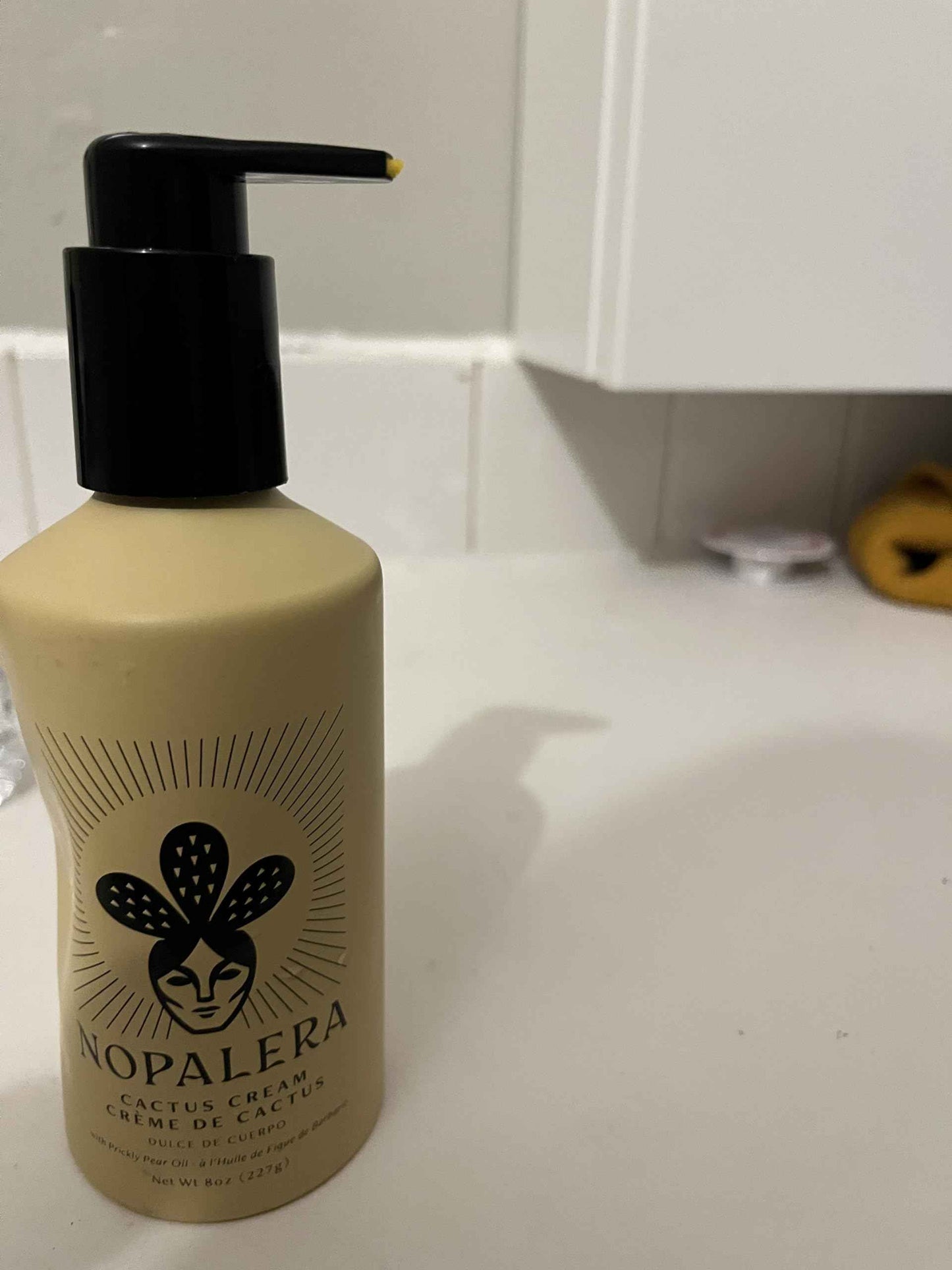 Nopalera Dulce de Cuerpo Cactus Cream - Moisturizing Body Lotion with Prickly Pear Oil, Amber, Citrus, and Warm Vanilla Fragrance, Vegan, 8 oz.