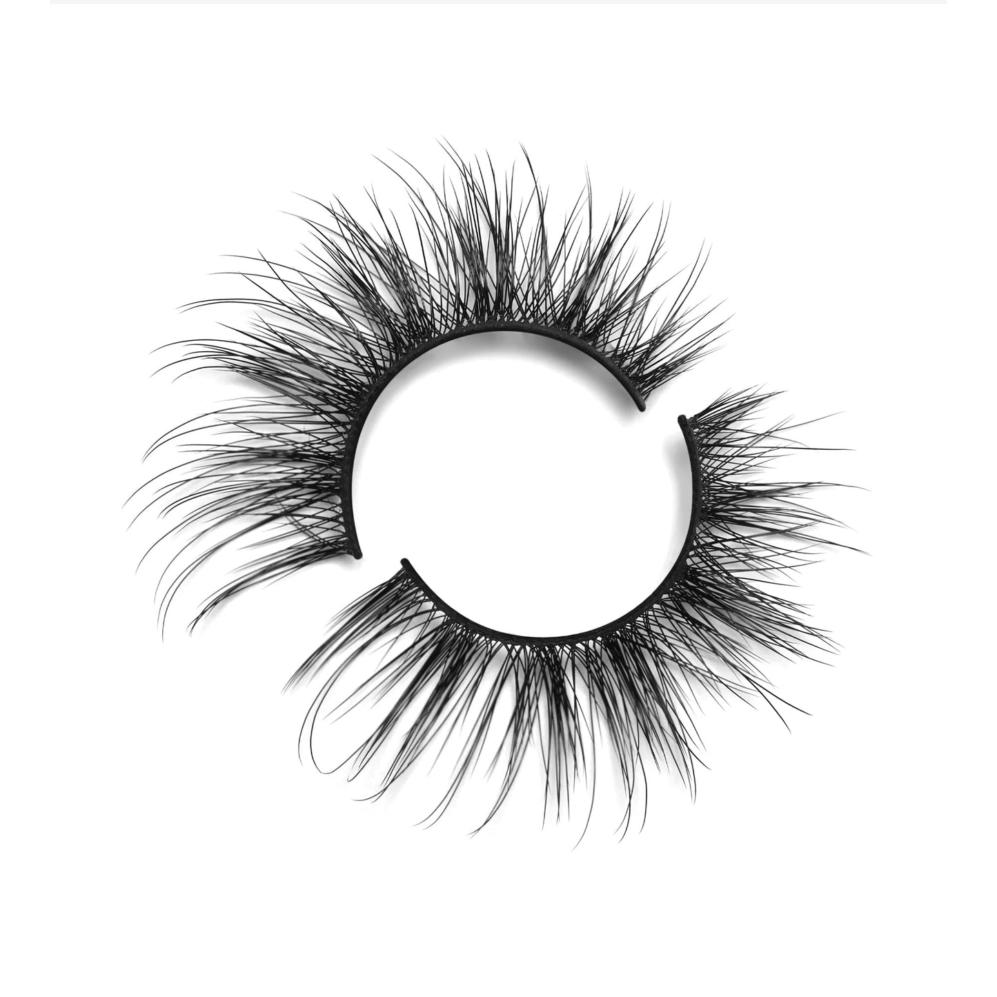 Lilly Lashes Luxury Synthetic LITE False Eyelashes - Full Length Lash Extension 16mm - Cat Eye Look - Natural Volume - Flare Shape - Reusable Fake Lashes 15x - Lash Glue not Included (Allure)