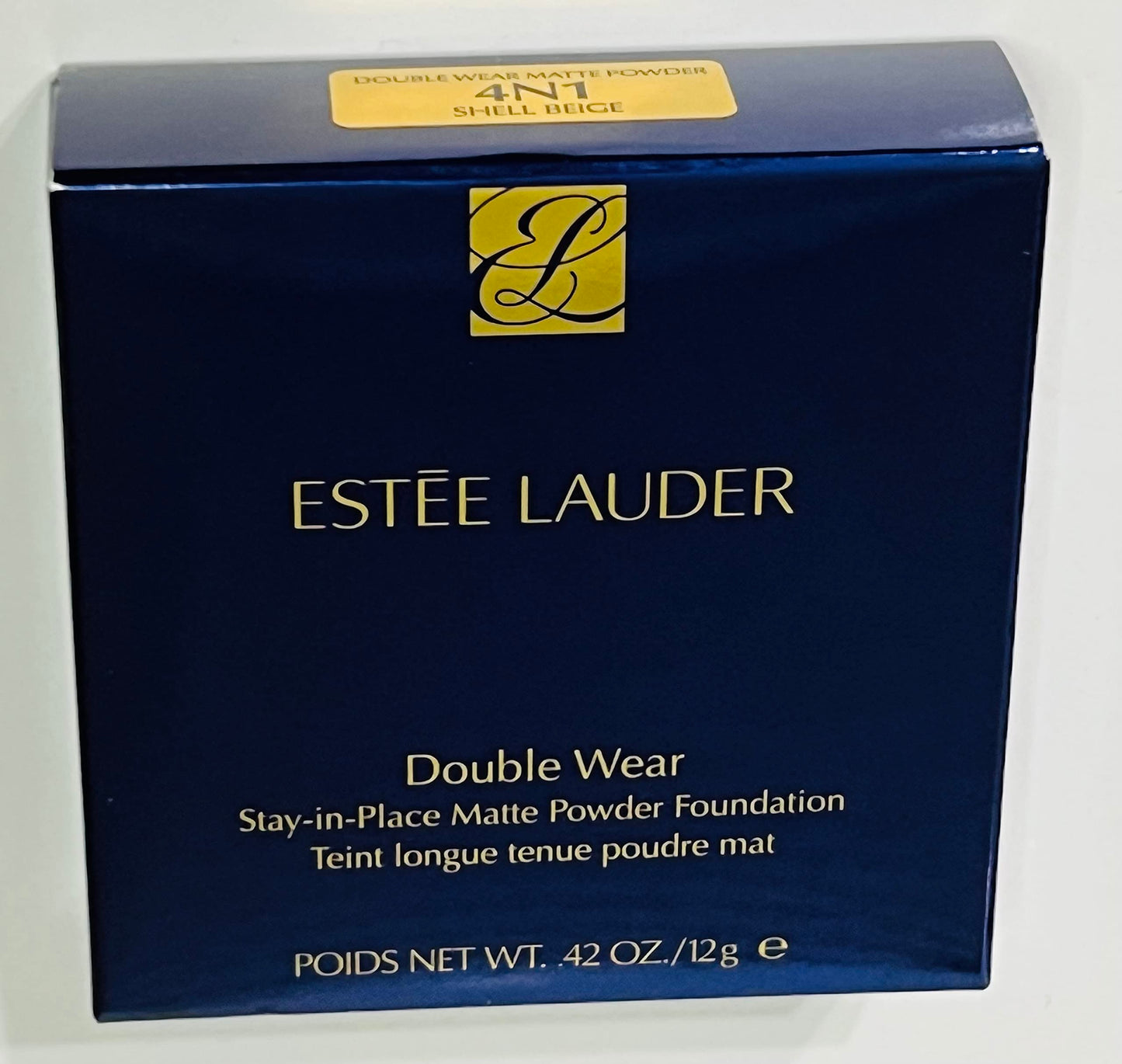 Estee Lauder Double Wear Stay-in-Place Matte Refillable Powder Foundation 4N1 Shell Beige, 0.42 oz/ 12 g