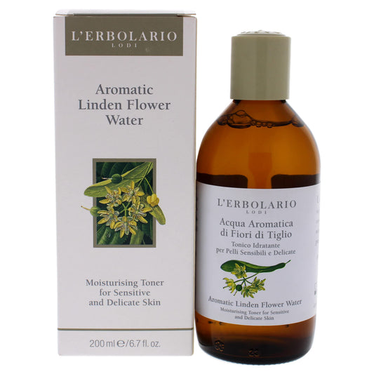 L'Erbolario Aromatic Linden Flower Water - Alcohol-Free Moisturizer for Sensitive and Delicate Skin - Gently Removes Impurities - Leaves Skin with A Pleasant Sensation of Freshness - 6.7 Oz Toner