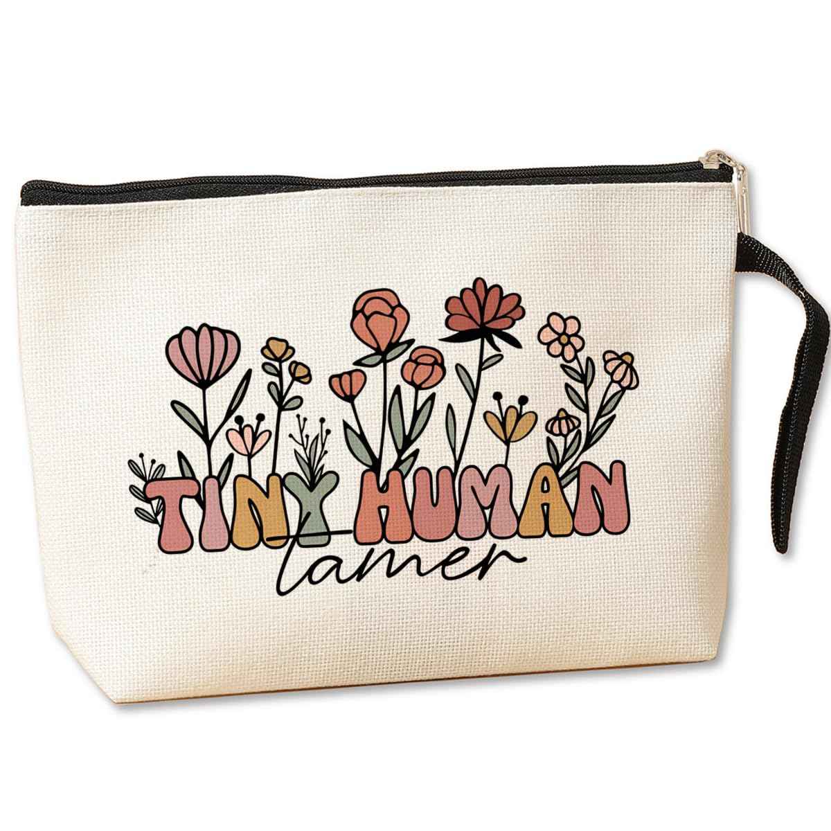 Jztco Teacher Gifts Funny Makeup Bag Teachers Appreciation Gifts Must Haves for Women Teachers Tutor Educator Thank You Gift Toiletry Bag Graduation Teacher Birthday Gift Teaching Cosmetic Bags