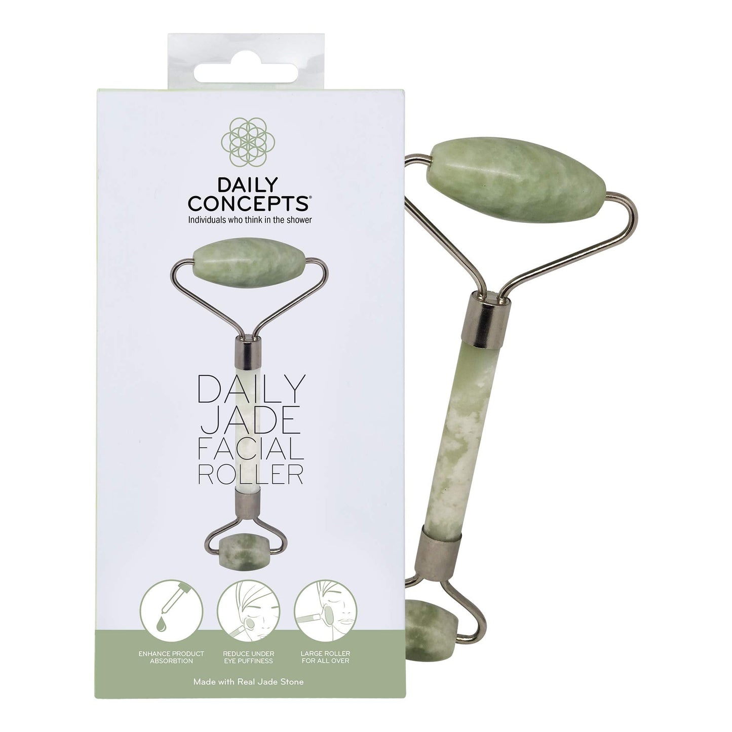 Princess Jade - Daily Jade Facial Roller + Gua Sha Jade Facial Tool