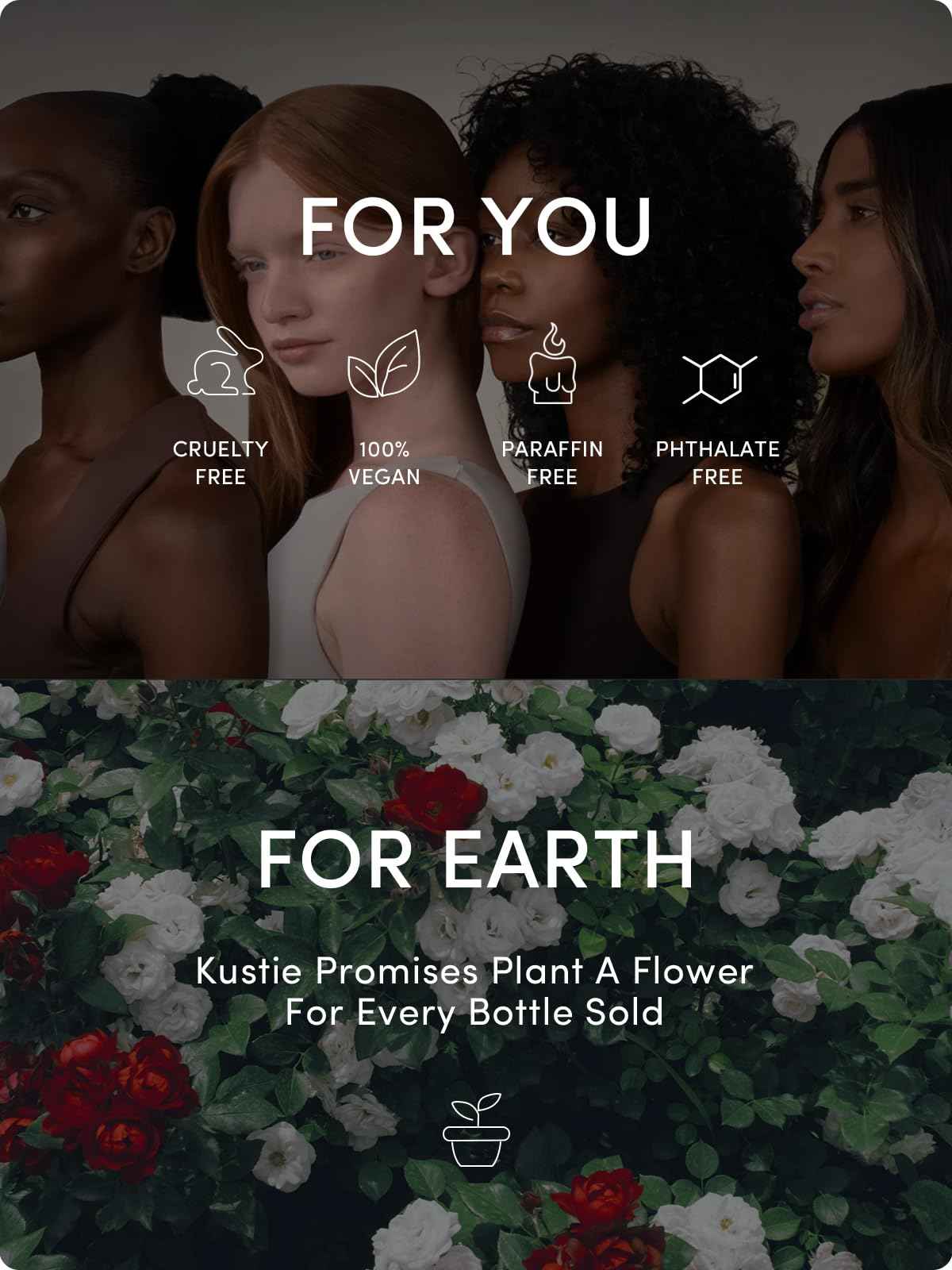 Kustie Rose Petal Body Wash – 342 Real Bulgarian Petals & Essential Oils | Squalane, Hyaluronic & Niacinamide Cleanser | Vegan, Sulfate-Free, Long-Lasting Scent | 12.8 Fl Oz