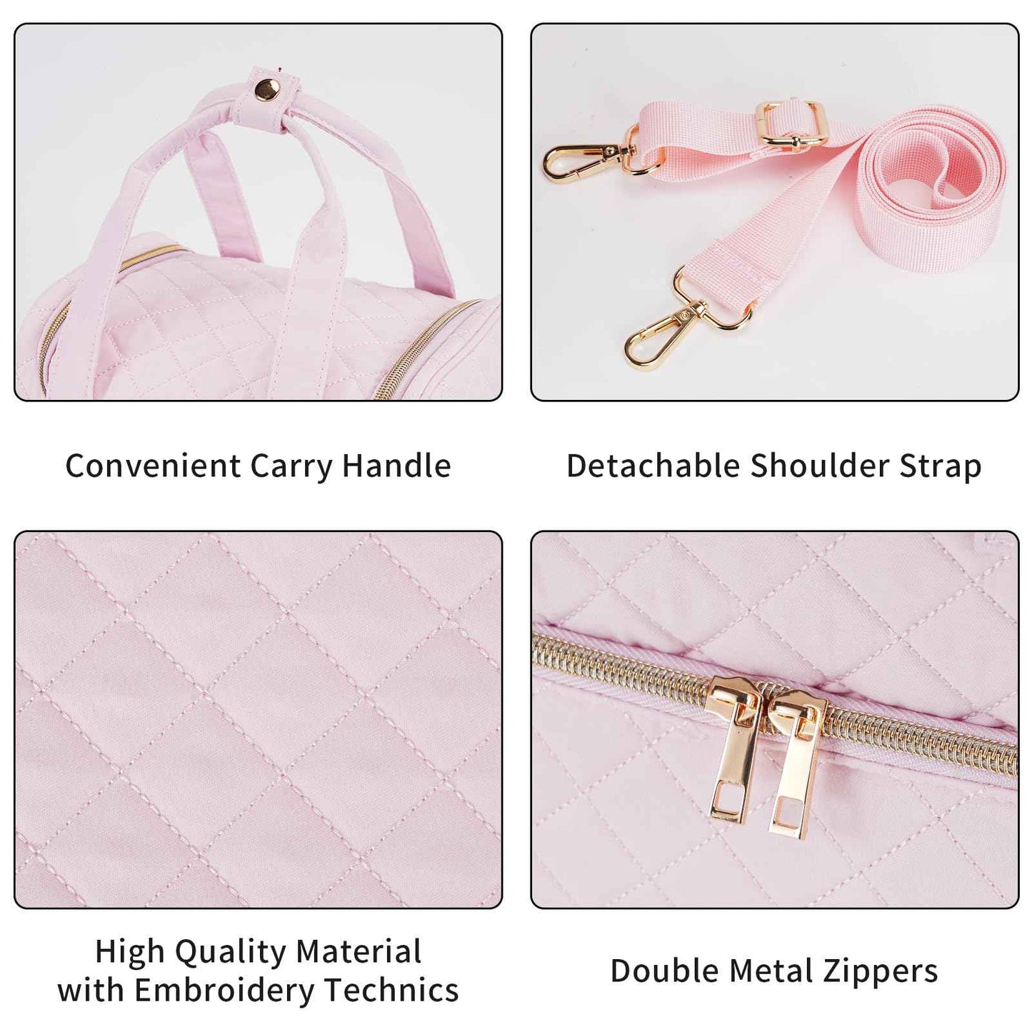 VOFIpremiAm Nail Polish Organizer Case Fits Nail Lamp and 30 Bottles,Nail Organizers and Storage for Nail Tech Travel,Pretty Nail Polish Storage Bag Fits Nail Kit & Manicure Tools (Patented)