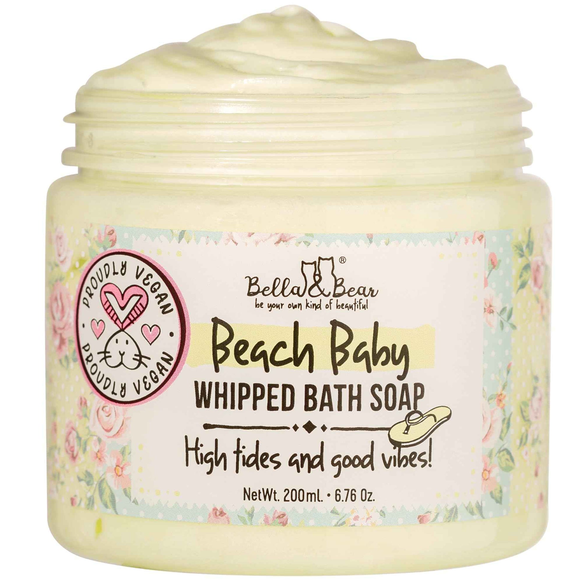 Beach Baby Body Scrub, Whipped Bath Soap & Shave Cream and Shea Body Butter Bundle