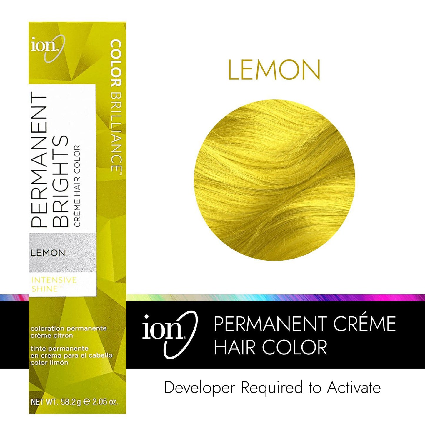 Ion Permanent Brights Creme Hair Color Lemon Lemon