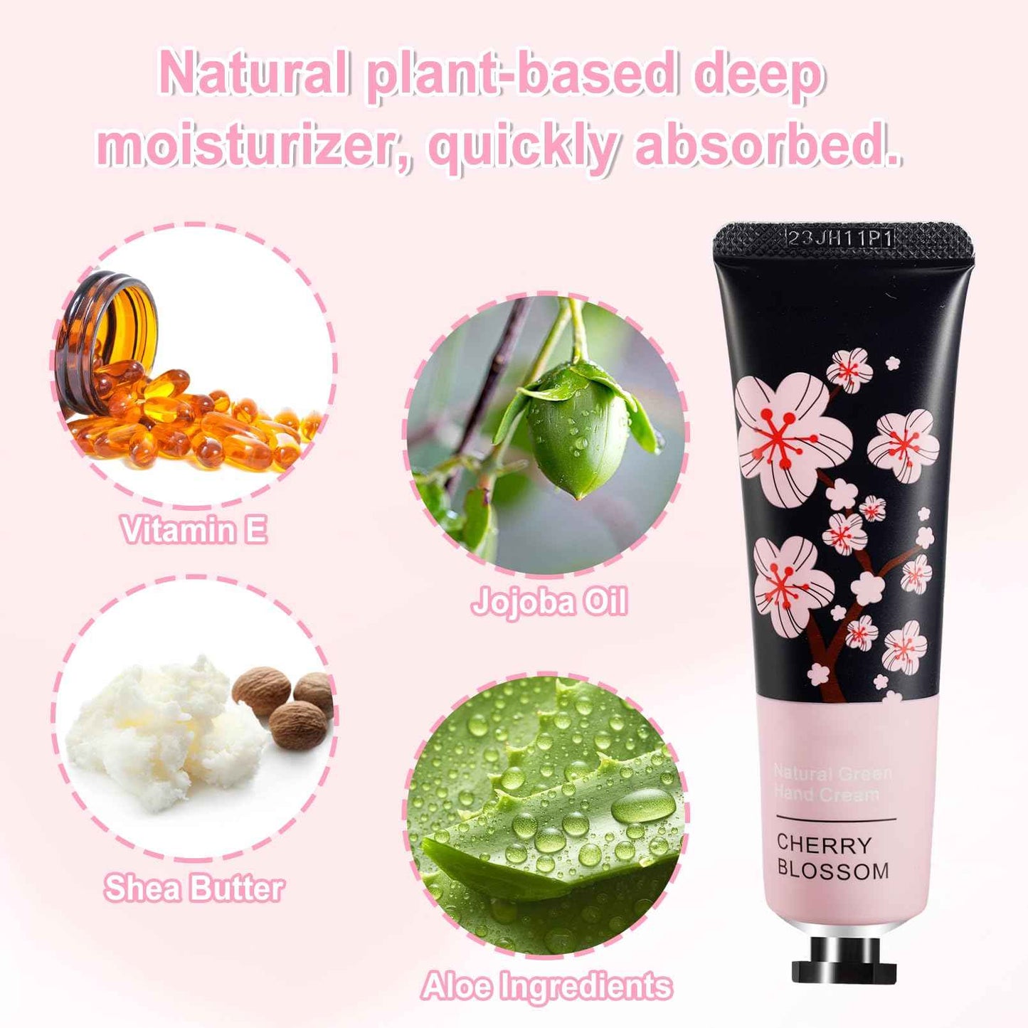 UHBYJM 100 Pack Hand Cream for Women, Moisturizing Mini Hand Lotion, Bulk Hand Lotion Travel Size for Dry Cracked Hands, Natural Plant Fragrance Hand Care Cream For Mothers Day Gifts, 20 Styles