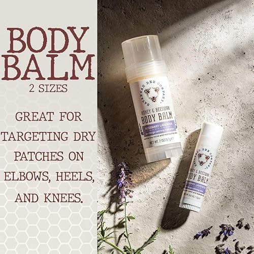Savannah Bee Company Rosemary Lavender Moisturizing Body Balm Stick ? Nourishing Beeswax & Honey, Mess?Free Application