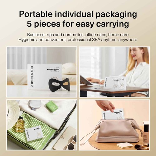 BHMNDSKY Revitalized Skin Moisturizing Soothing Eye Mask Puffy Eyes, Undereye Bags,Wrinkles,Eye Mask Patches, Hyaluronic Acid, Eye Treatment Skin Care for Men & Women Gift