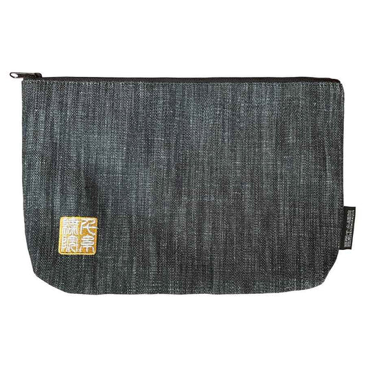 千糸繍院 Brocade zipper pouch, lined with Nishijin brocade, size M. (Denimu3)