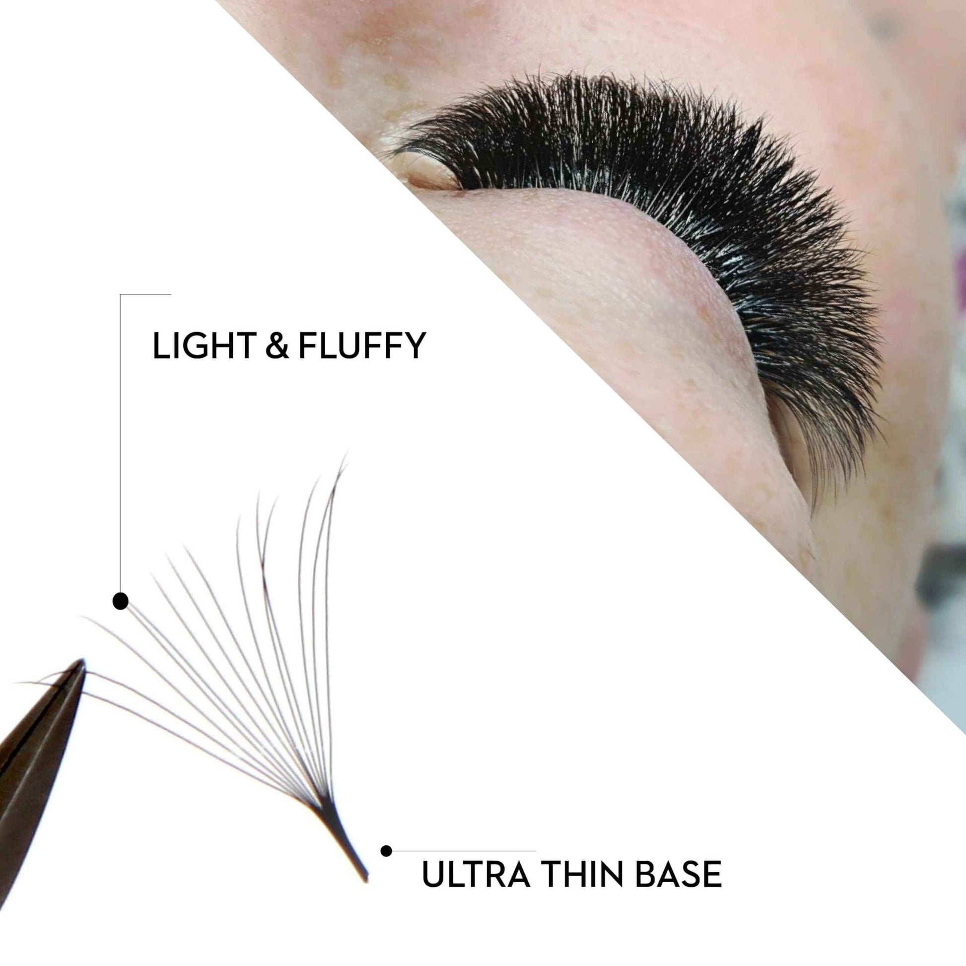 One V Salon Pro 14D Promade Loose Fans, 1000 Premade Extreme Mega Volume Lash Fans | C Curl | 0.05 mm | 8–15 mm Mixed Lengths | Thin Base, Hand-Crafted Eyelash Extensions(14D-0.05-C-Curl)