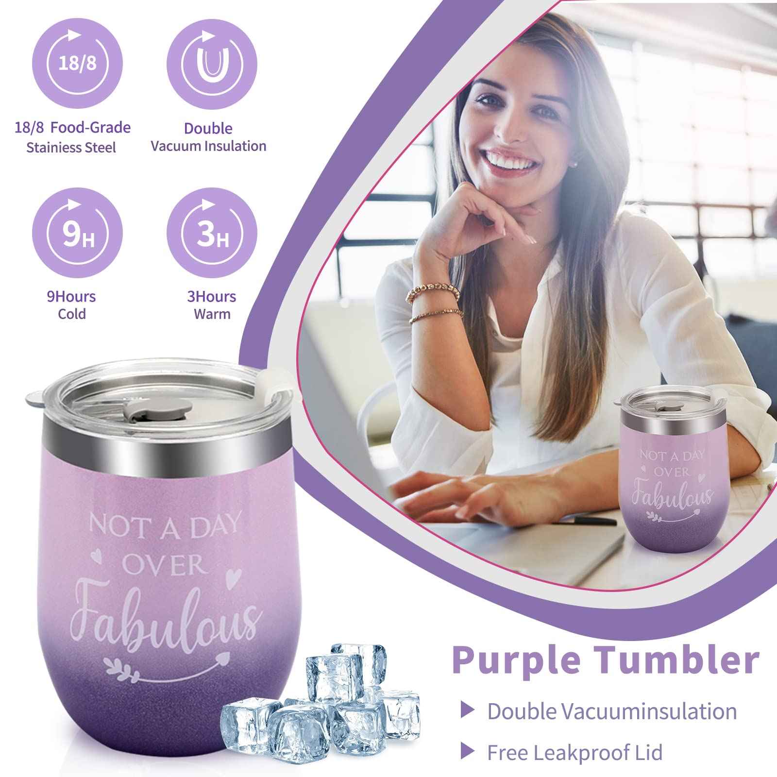 RTDERE Birthday Gifts for Women Mom, Unique Mothers Day Gifts for Best Mom from Daughter Son, Get Well Soon Gifts, Personal Care Gifts Basket for Women Girl Sister 10pcs