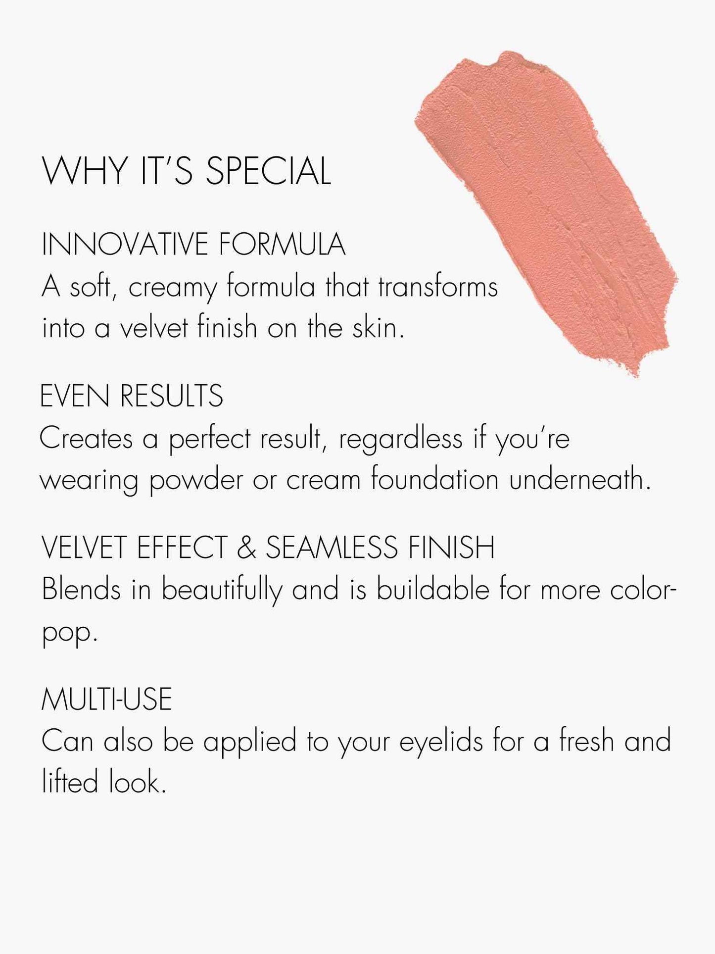 SWEED - Air Blush Cream | High Pigmented, Velvet Finish | Vegan, Cruelty-Free, Clean Beauty (Cheeky, 1.4 oz | 40 g)