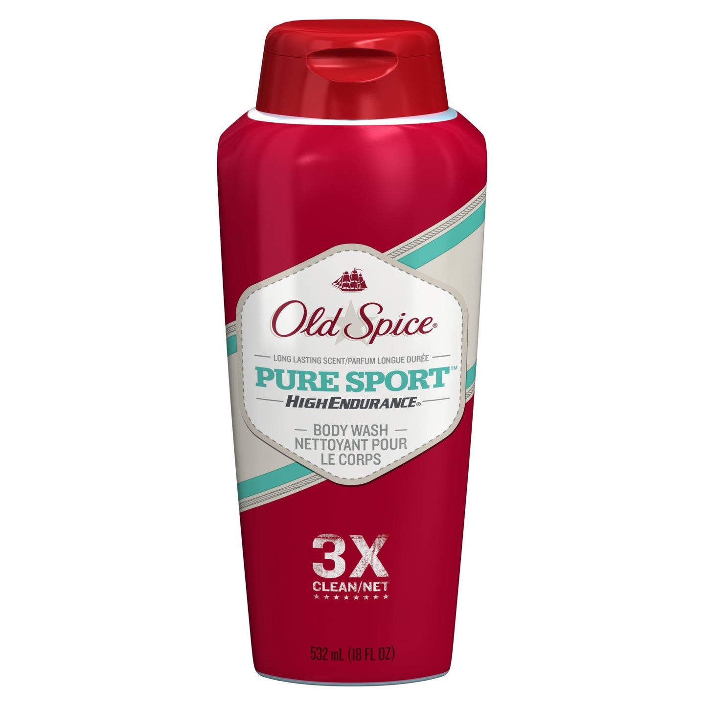 Old Spice High Endurance Pure Sport Body Wash 18 oz (Pack of 2)