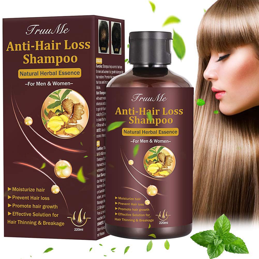 Hair Growth Shampoo, Hair Loss Shampoo, Hair Thickening Shampoo, Anti-Thinning Shampoo, Hair Growth-Thickening Shampoo, Hair Loss Treatment, for Stop Hair Loss, Grow Hair Fast, Men & Women, 220ML