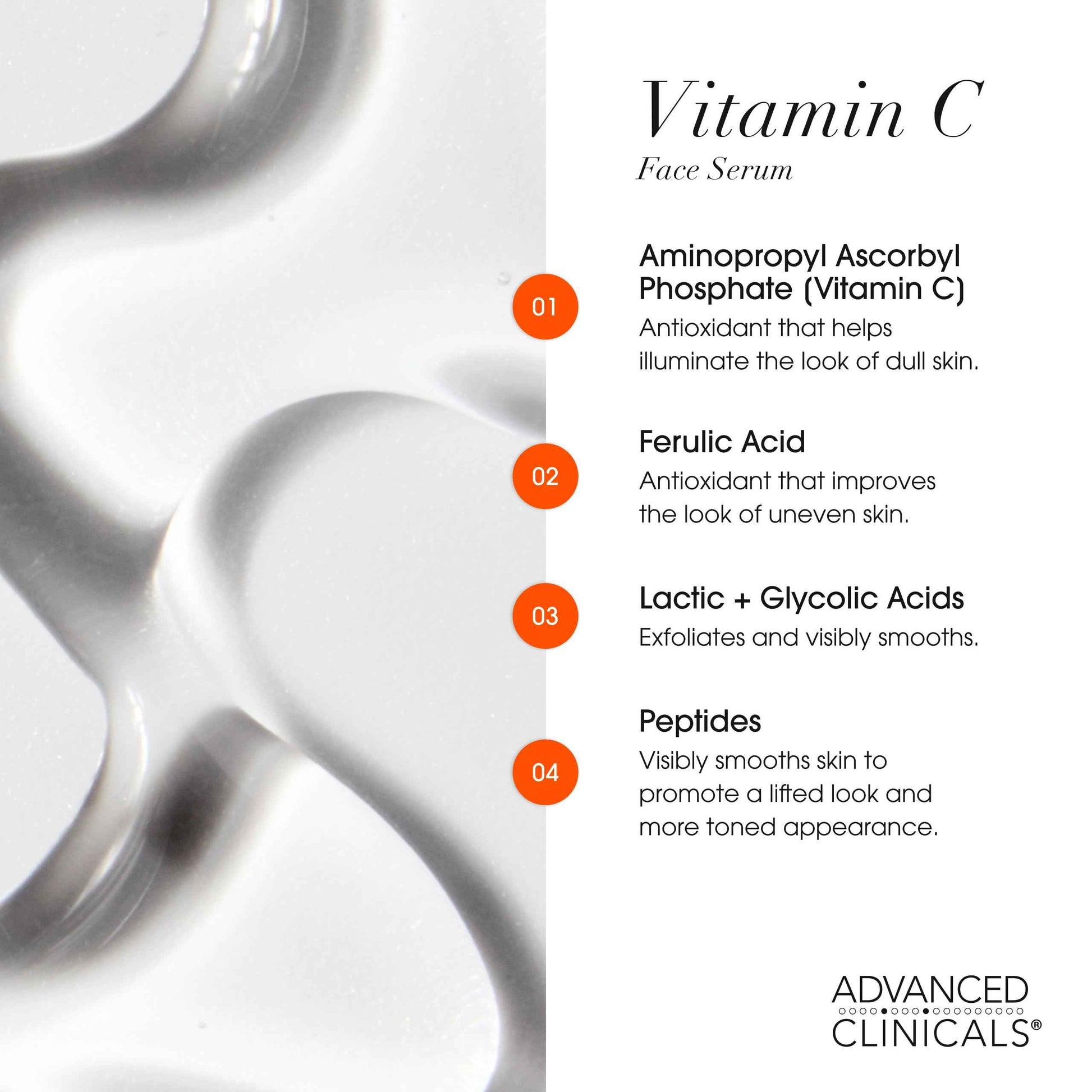 Advanced Clinicals Retinol Serum For Face + Hyaluronic Acid Moisturizer + Vitamin C Serum 3PC Skincare Set For Women & Men | Anti Aging Serums For Brightening, Firming, & Hydrating | 1.75 Fl Oz, 3pc