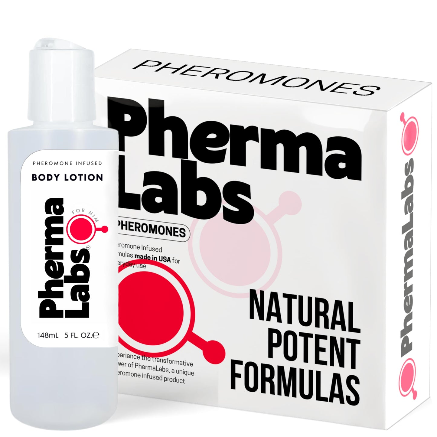 PHERMALABS Pheromone Body Lotion for Men, 5 Fl Oz (5 Fl Oz, Original Scent)