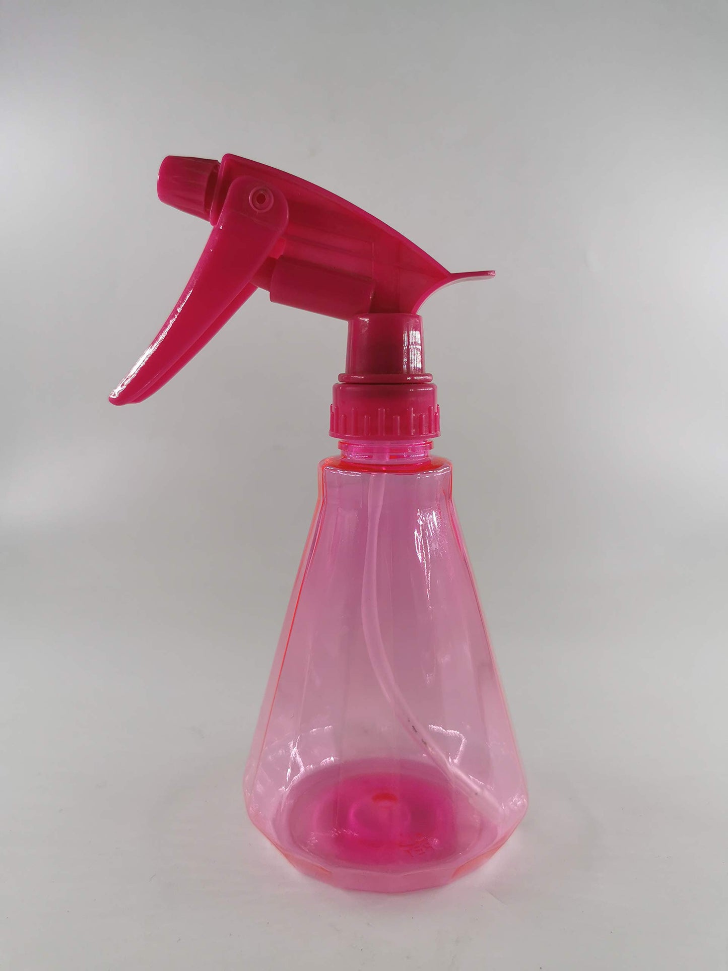 EZPRO USA Empty Spray Bottles 12oz PET Plastic for Hair, Multi Purpose Colored, Dog Grooming, Cat Training, Water Mister Sprayer, Clear Small, Pack of 4