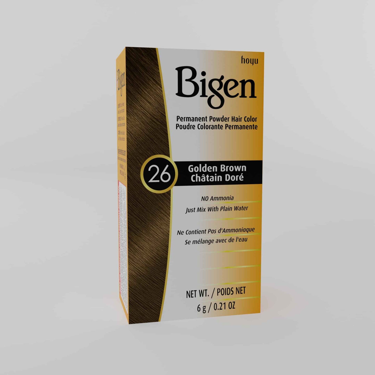 #26 Golden Brown Bigen Permanent Powder (6 Pack)