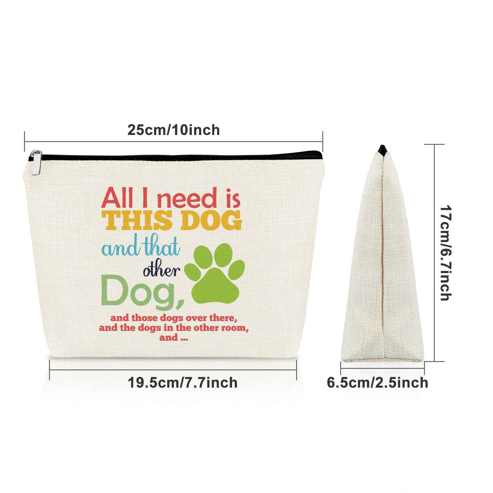 Sazuwu Funny Dog Mom Gifts: Makeup Bags & Travel Organizers - Dog Themed Cosmetic Bags for Women - Perfect for Christmas & Birthdays