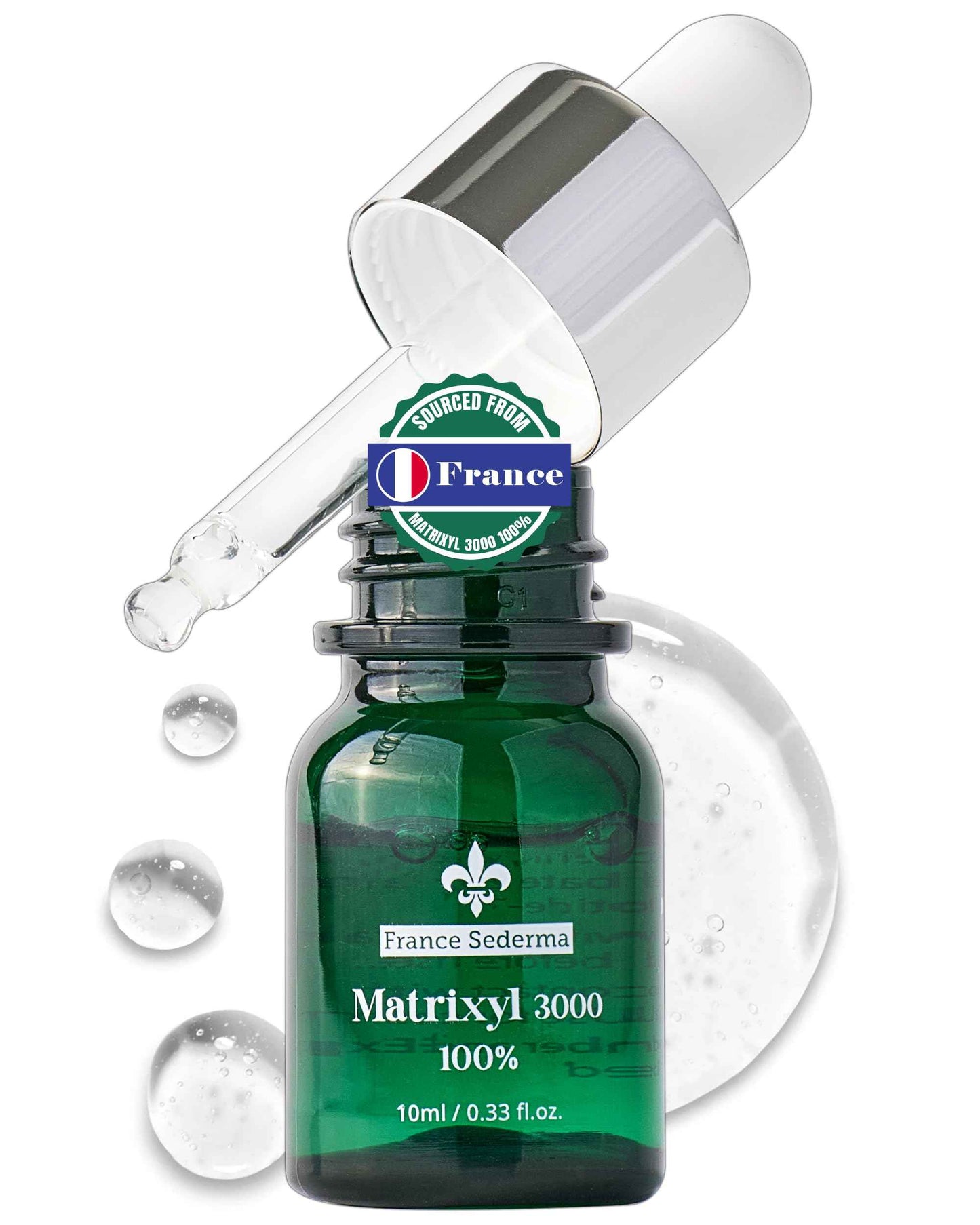 Matrixyl 3000 100% Serum Skincare – Pure Peptide Complex Anti-Aging Facial Ampoule from France Sederma, Collagen Boosting Wrinkle Treatment, Perfect for Layering & DIY, 0.33 fl.oz (10ml)