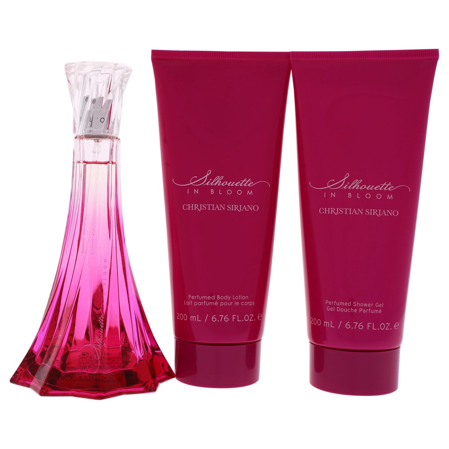 Christian Siriano Silhouette In Bloom for Women - 3 Pc Gift Set 3.4oz EDP Spray, 6.7oz Perfumed Body Lotion, 6.7oz Perfumed Shower Gel