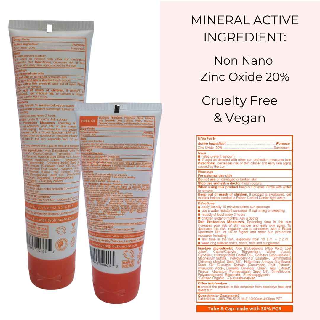 Suntegrity UNSCENTED Mineral Sunscreen For Body - 5 oz.