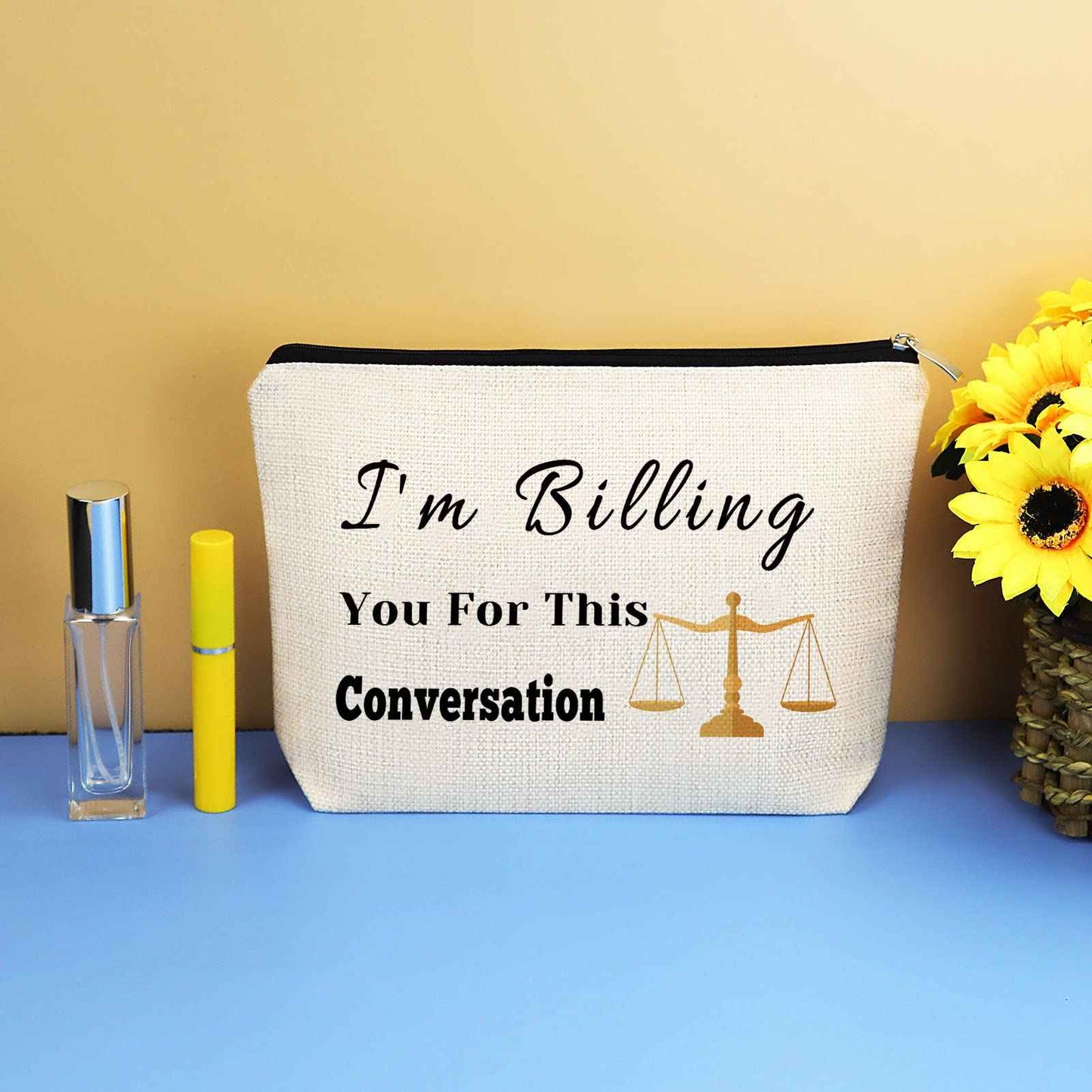 Lawyer Gifts for Women Makeup Bag Lawyer Appreciation Gift Thank You Gift for Lawyer Paralegal Attorney Judge Legal Assistant Law Student Graduation Birthday Gifts Cosmetic Bag Travel Makeup Pouch
