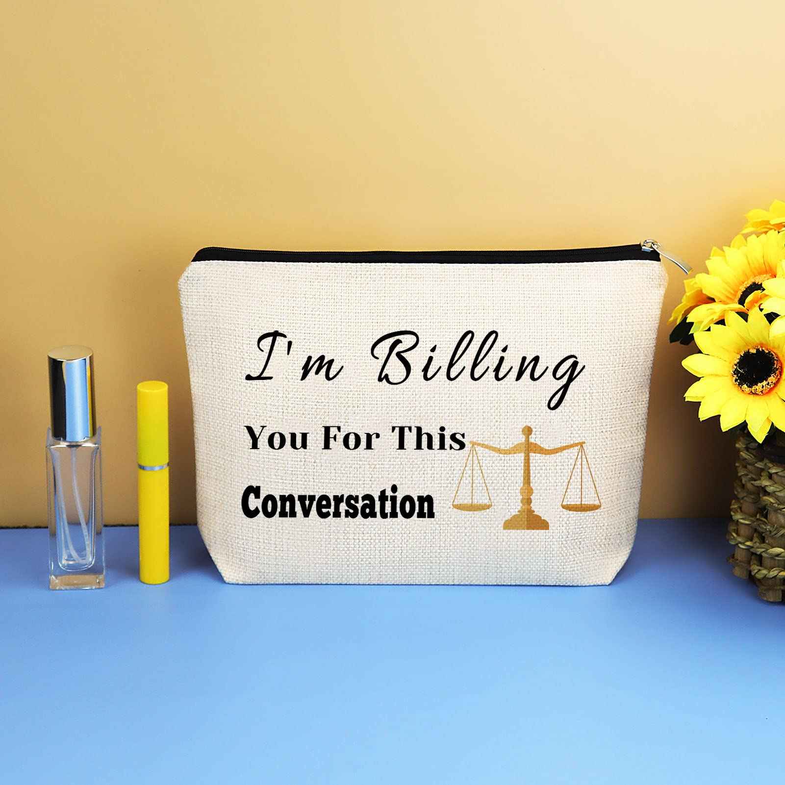 Lawyer Gifts for Women Makeup Bag Lawyer Appreciation Gift Thank You Gift for Lawyer Paralegal Attorney Judge Legal Assistant Law Student Graduation Birthday Gifts Cosmetic Bag Travel Makeup Pouch