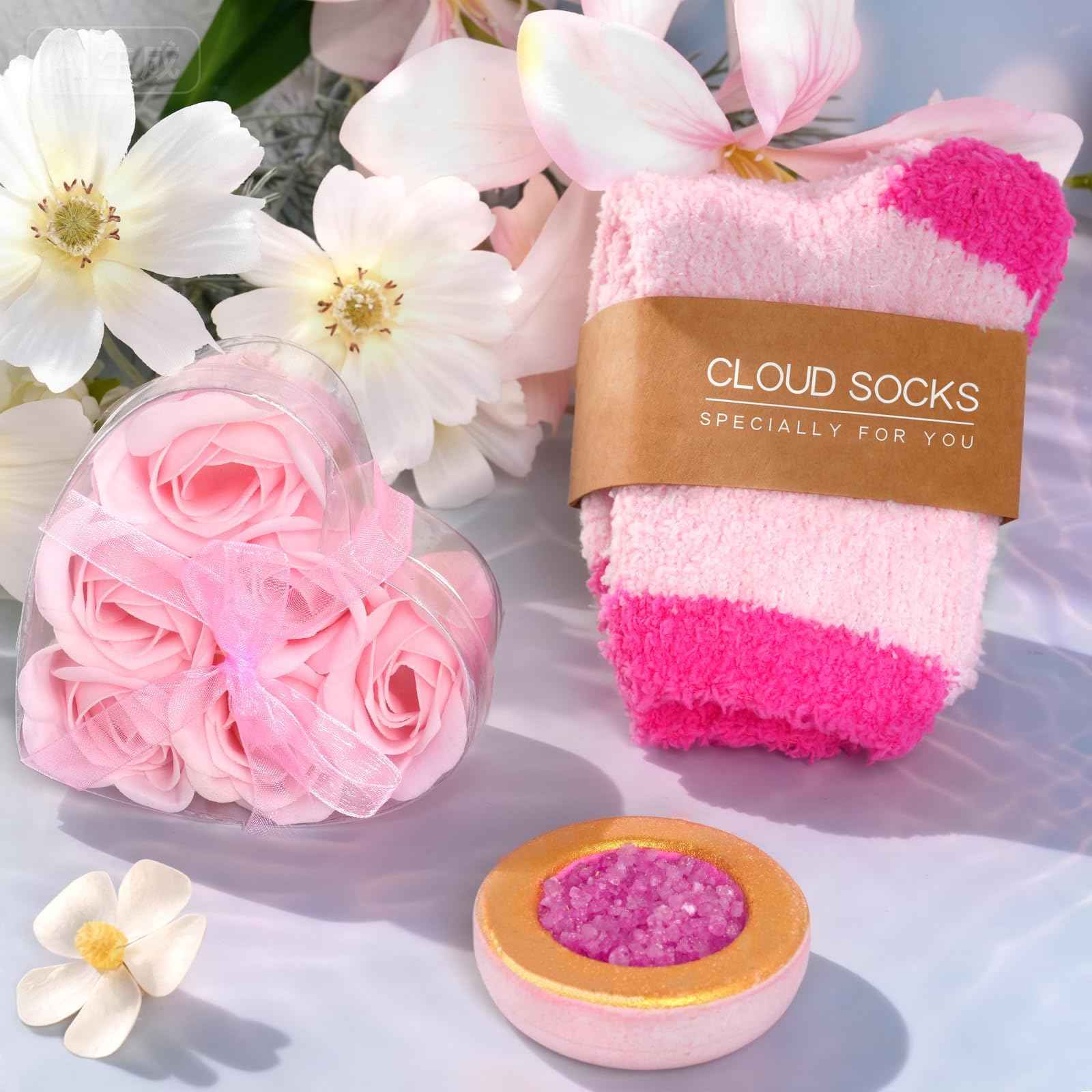 Spa Advent Calendar 2025 Adult Women Teen Girls - Christmas Bath Advent Calendar for Mom, Wife, Girlfriend, Sister, Her - Pink Spa Gifts Basket Set with Mugs, Bath Bomb, Shower Steamer, Candle & Relaxing GuaSha Tools