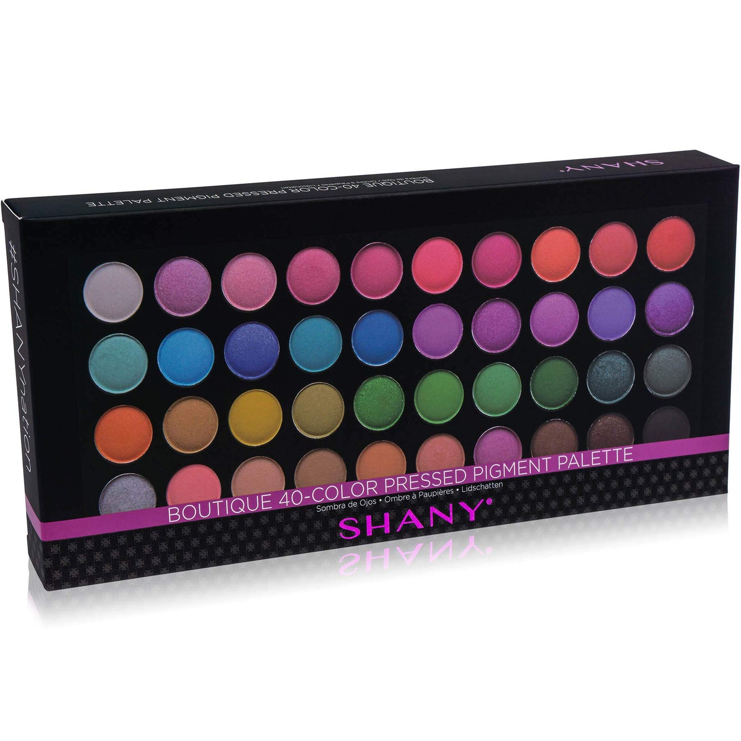 SHANY Boutique 40 Colors Eye Makeup Palette Highly Pigmented Long Lasting Matte Shimmer Neon Eyeshadow Palette