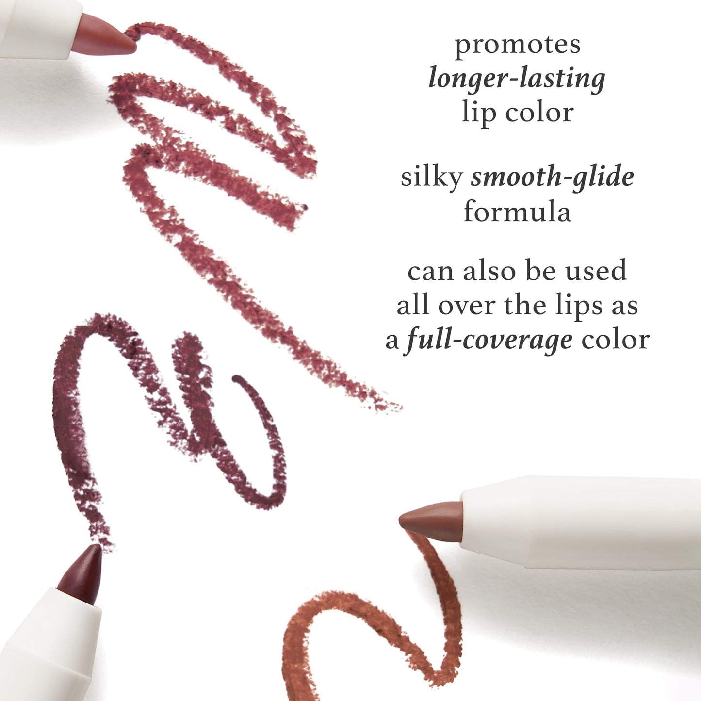 Julep With a Trace Retractable Creamy Long-Lasting Lip Liner, Black Cherry