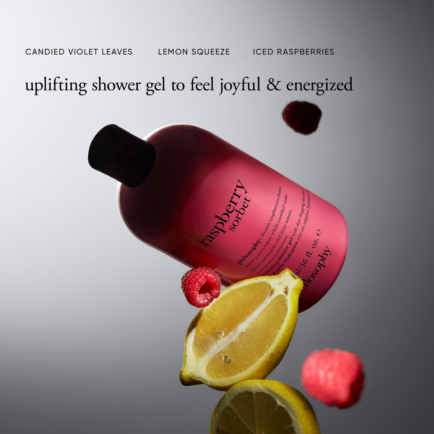 philosophy hydrating shower gel raspberry sorbet