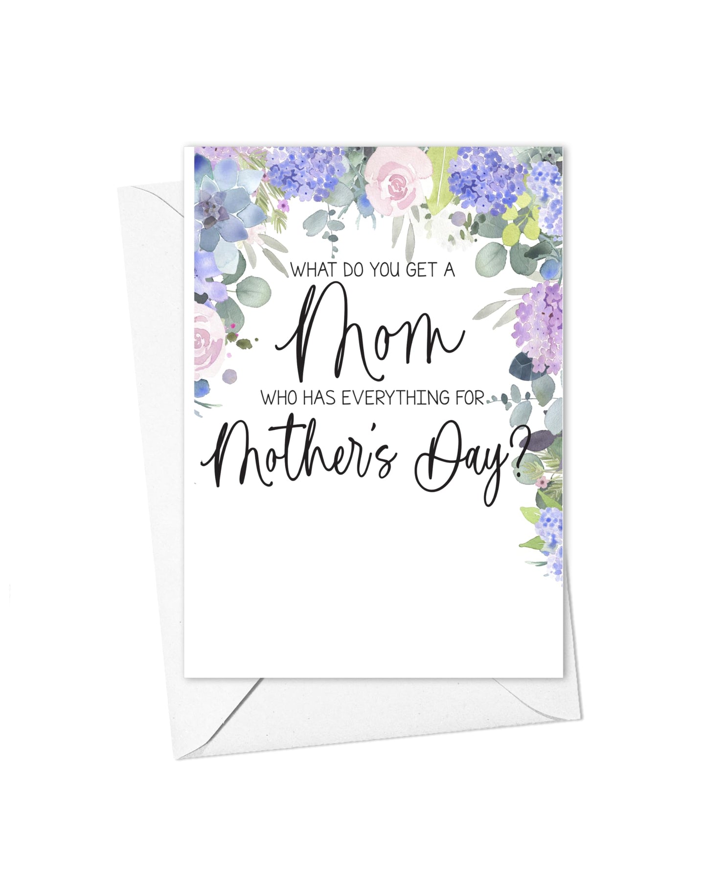 Mothers Day Pregnancy Reveal Card for Mom, Baby Announcement for New Grandma, What Do You Get a Mom Who Has Everything for Mother's Day From Daughter or Son (Lilac Mother's Day)