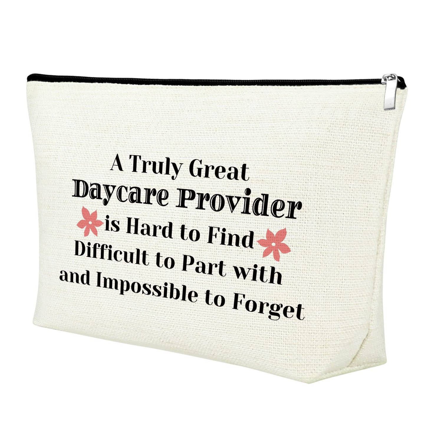 Daycare Teacher Gift Appreciation Gift Makeup Bag Daycare Provider Gift for Women Cosmetic Bag Babysitter Thank You Gift Childcare Provider Gifts Childhood Educators Gift Teacher's Day Birthday Gifts