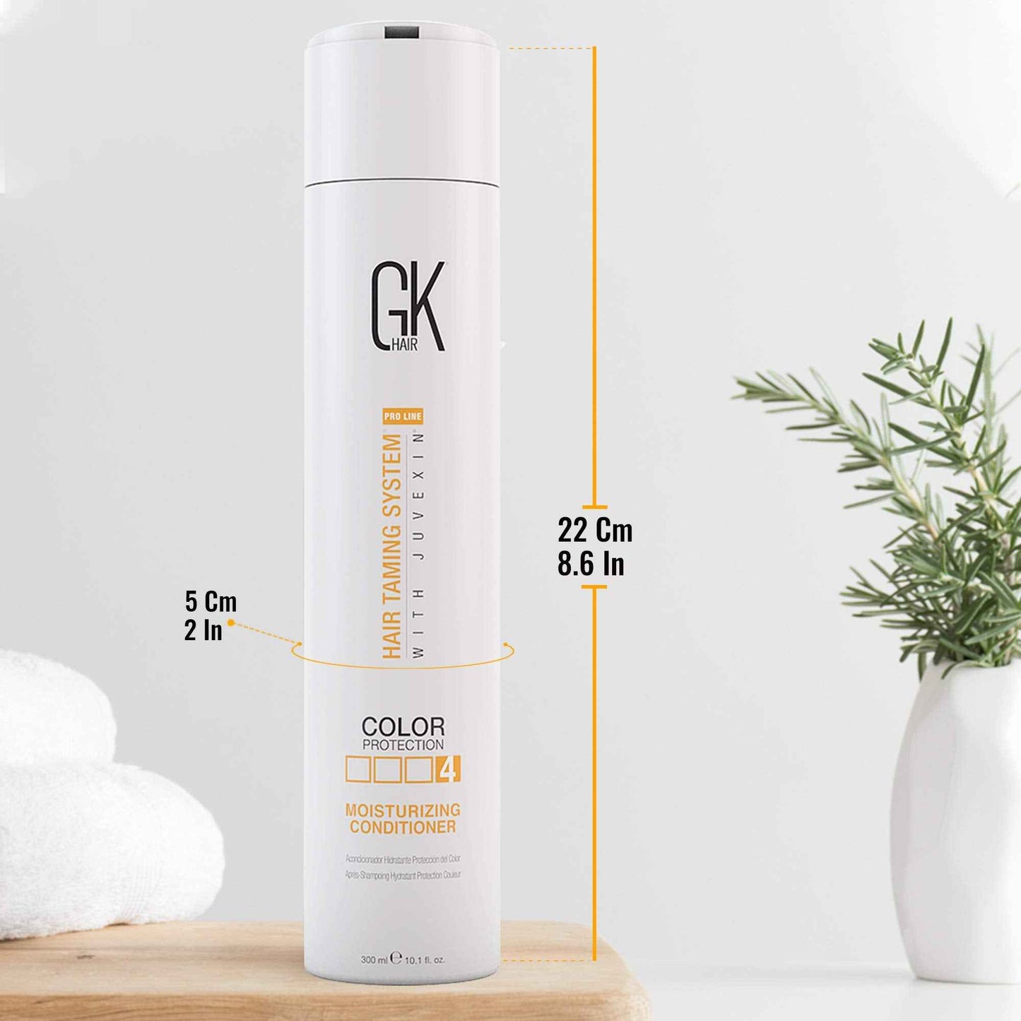 Global Keratin GK Hair Moisturizing Conditioner (10.1 fl.oz/300ml) -Silver Bombshell for Blonde and Gray Hair Removes Yellow Brassy Tones for Woman (280 ml/9.5 oz)