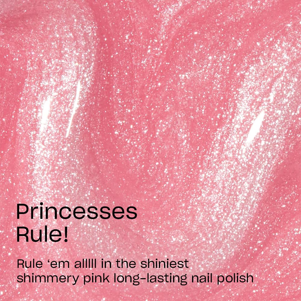 OPI Infinite Shine Long-Wear Soft Shimmer Finish Sheer Pink Nail Polish, Up to 11 days of wear & Gel-Like Shine, Princesses Rule!, 0.5 fl oz