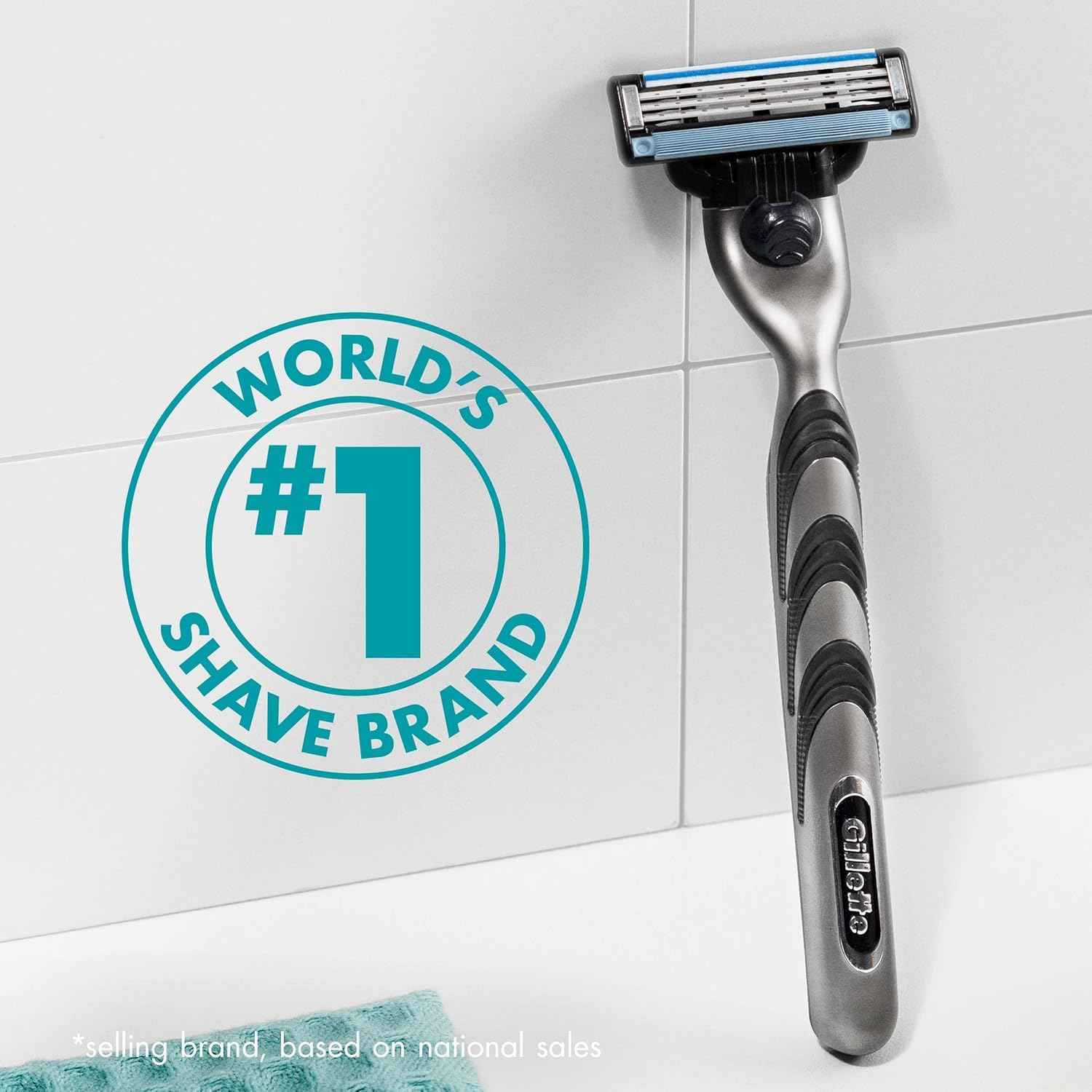 Gillette Mach3 Razor Refills for Men, 8 Razor Blade Refills