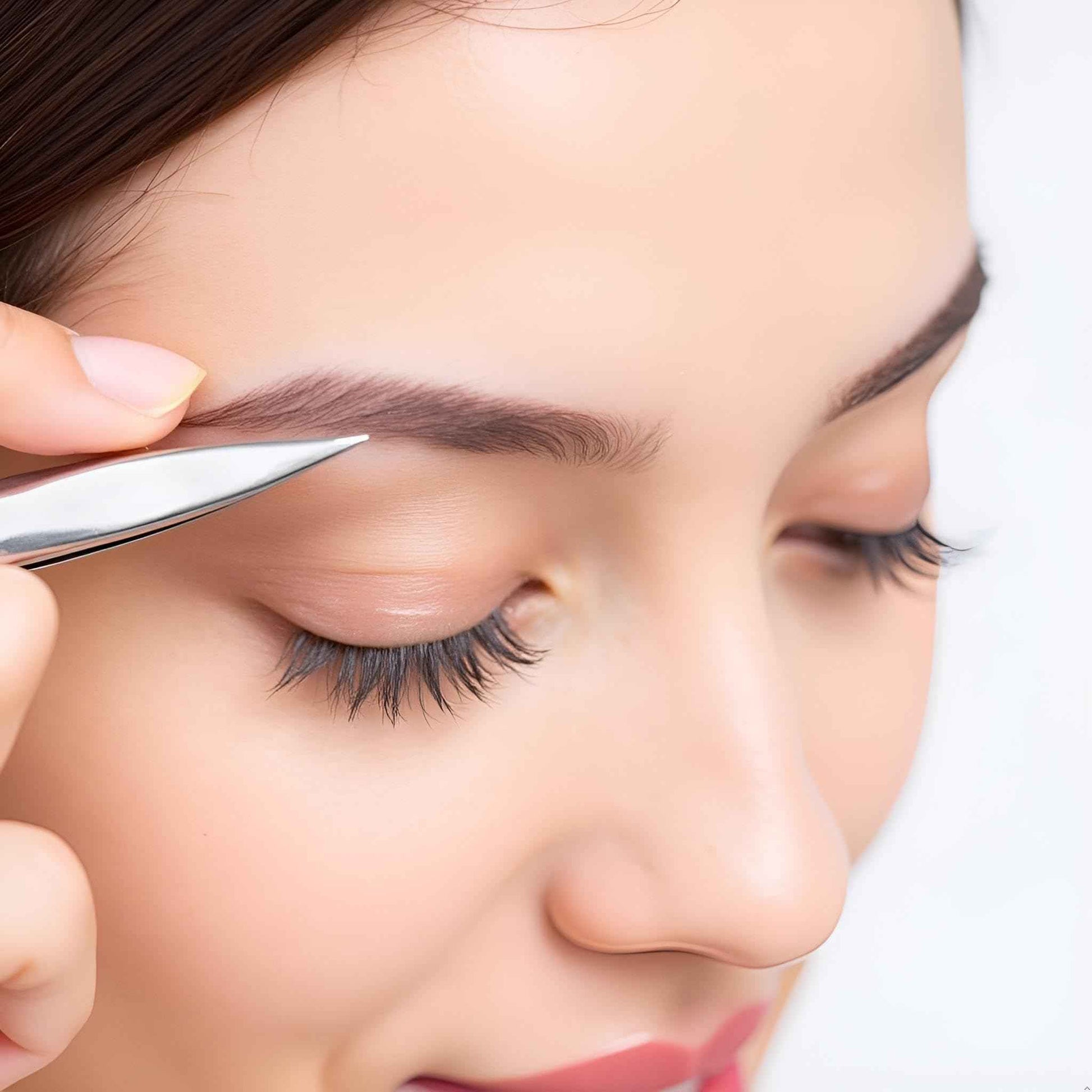 SANHOOII 4in1 Precision Stainless Steel Tweezers For Eyelash Extensions, Hair Eyebrow Remove, Blackhead removal