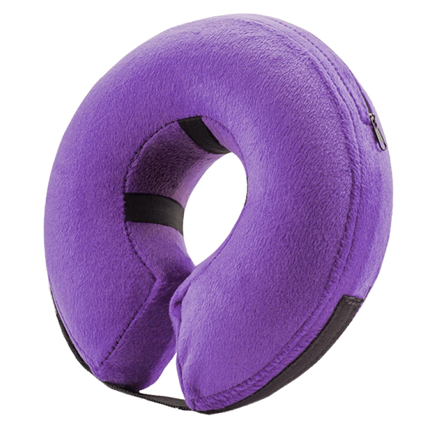 BENCMATE Protective Inflatable Collar for Dogs and Cats - Soft Pet Recovery Collar Does Not Block Vision E-Collar (Small, Purple)