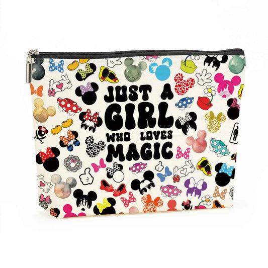 Decohim Magic Stuff Cartoon Mouse Makeup Bag Cute Mouse Themed Gifts Cosmetic Bags, Mouse Stuff for Women Girls Friend Daughter Christmas Birthday Graduation Gifts Toiletry Bag Accessories